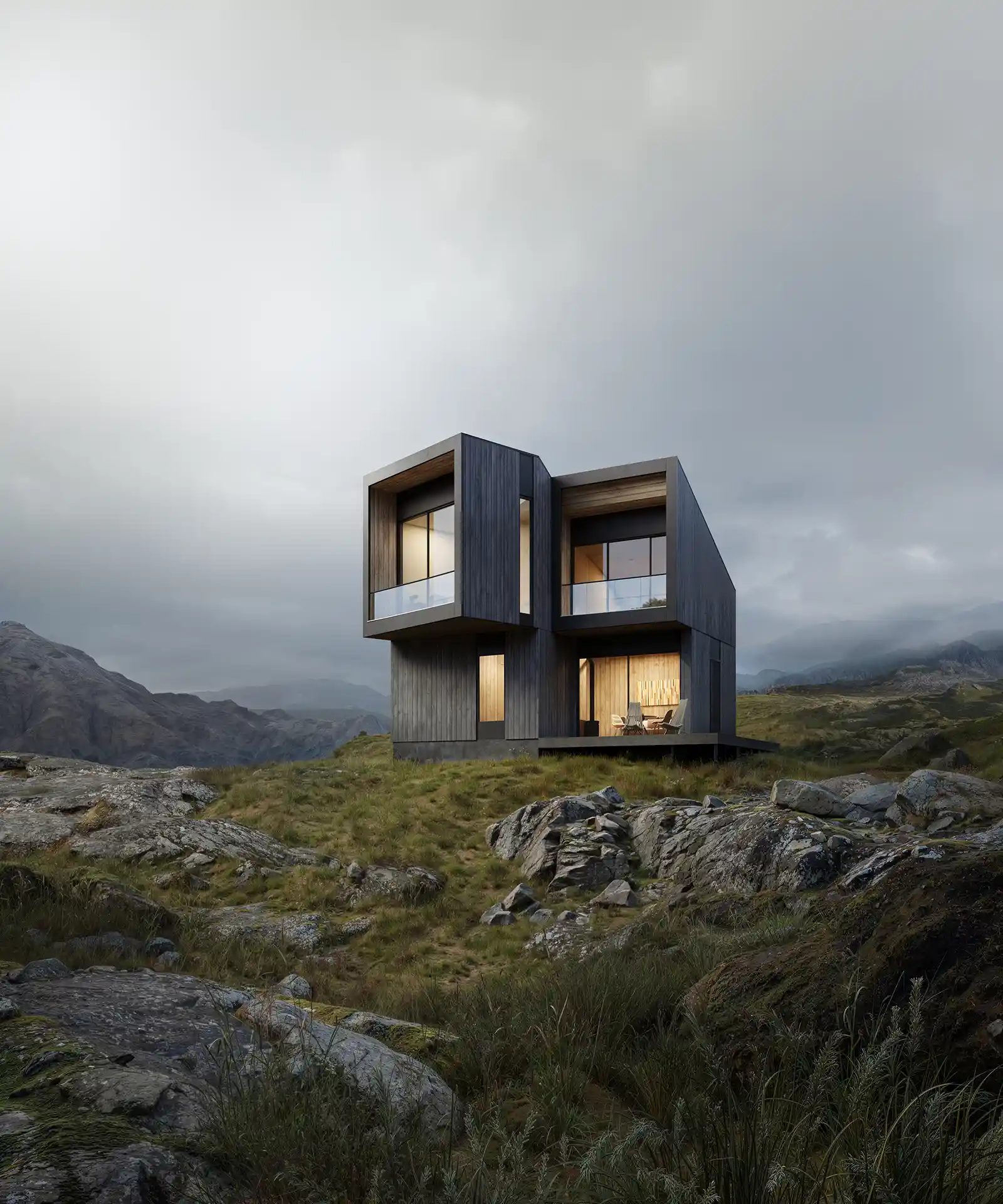 The Solvane Cantilever Residence Loading Preview